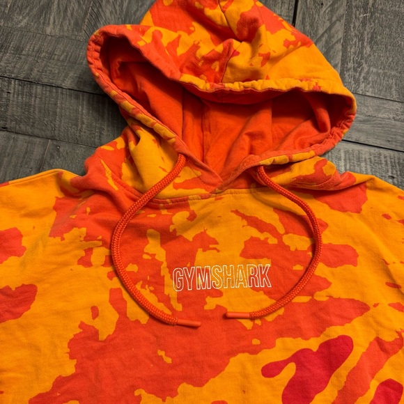 Gymshark color burst‎ hoodie size XS orange woman’s - Picture 3 of 7
